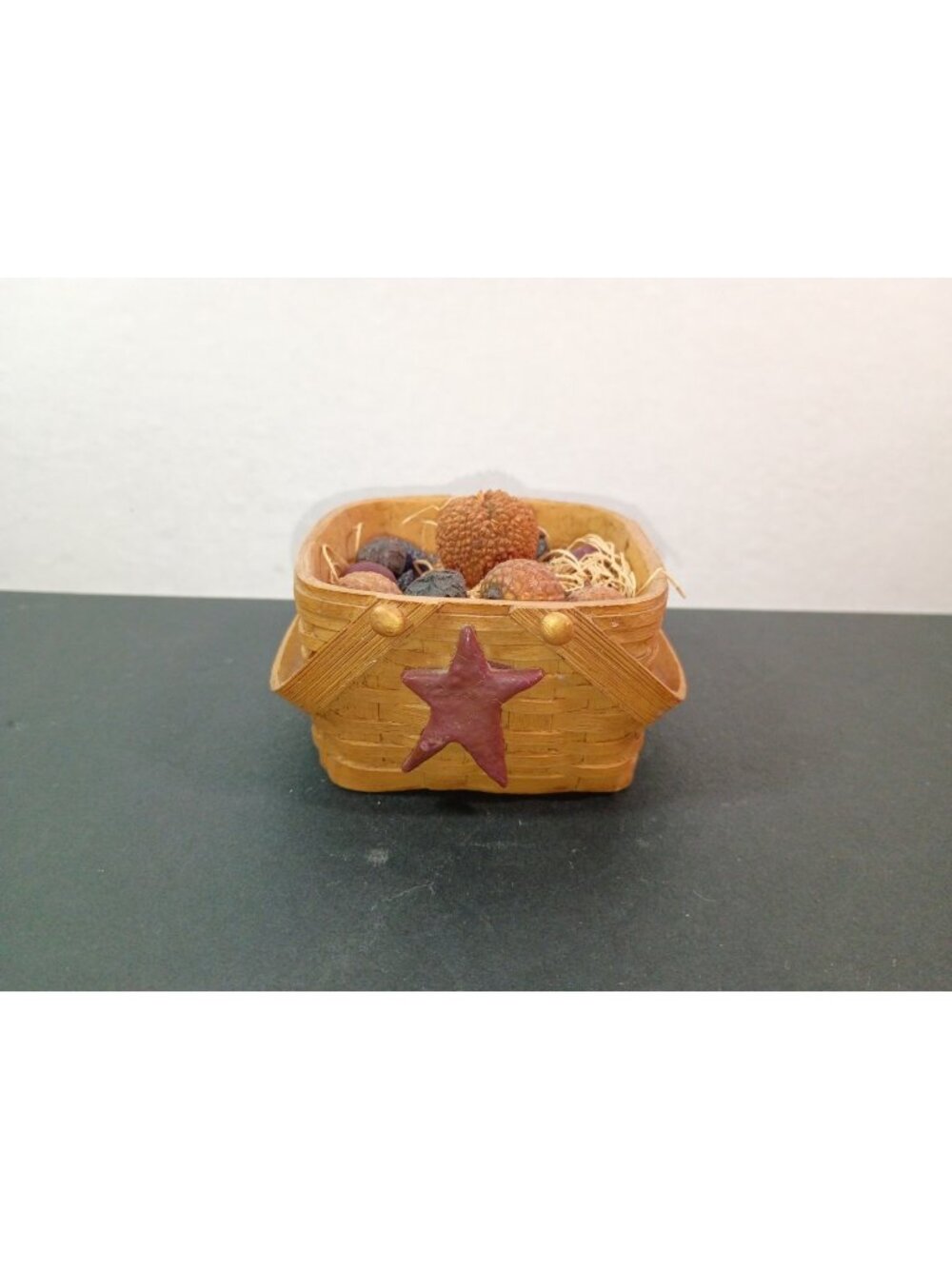 Rare Vintage Blossom Bucket Star Trinket Box by Suzi Skoglund Fall